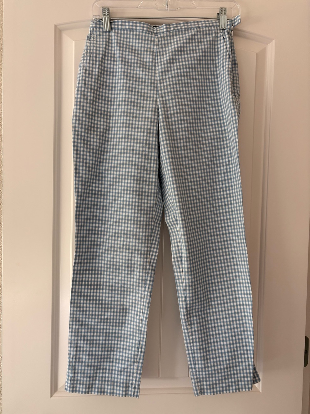 Polo by Ralph Lauren Light Blue and White Gingham Pants